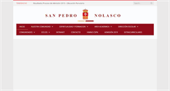 Desktop Screenshot of colegiosanpedronolasco.cl