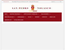 Tablet Screenshot of colegiosanpedronolasco.cl